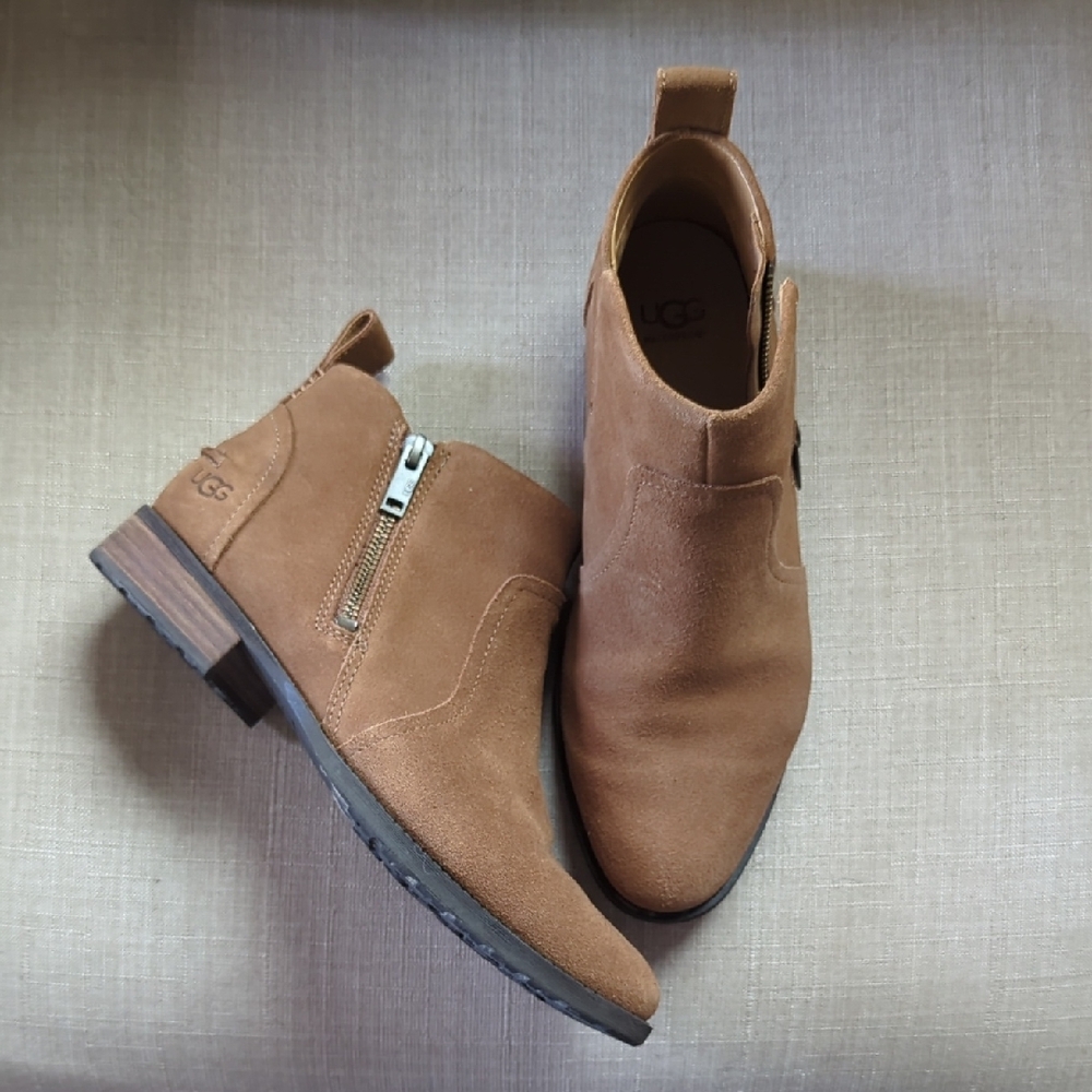 UGG Tan Suede Booties